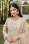 Paral By Mrudangi Gerogette Embroidery Work Plazzo Suits